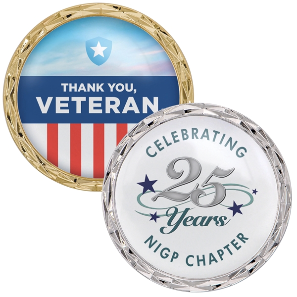 2" die cast zinc alloy challenge coin with two-sided imprint, dome... from ASI 52263 EMT / EMT EASY