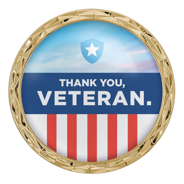 2" Die cast challenge coin with Diamond Border and NFC Function.... from ASI 52263 EMT / EMT EASY