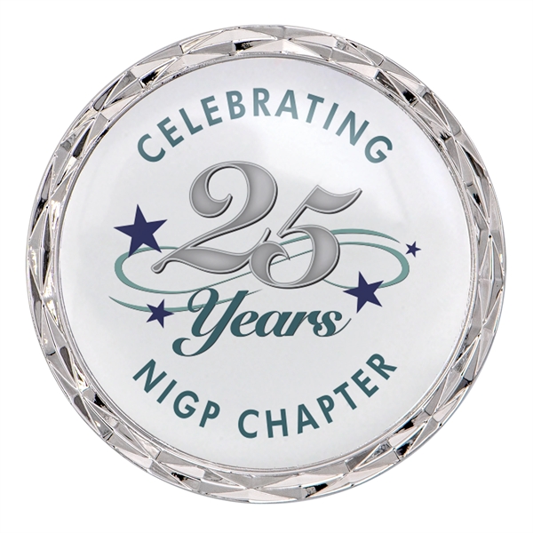 2" Die cast challenge coin with Diamond Border and NFC Function.... from ASI 52263 EMT / EMT EASY