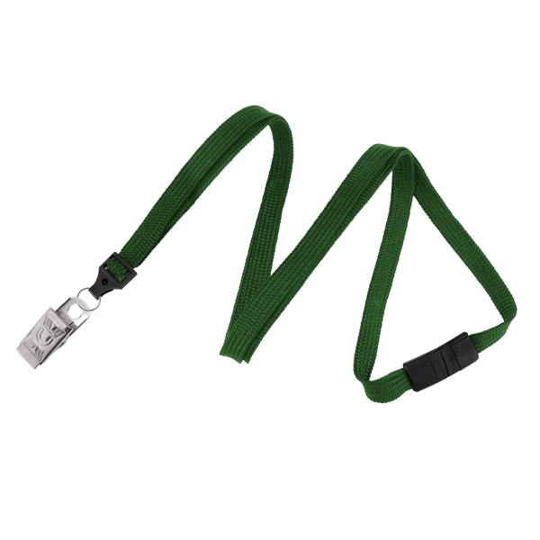 Available Same Day! These blank flat braided polyester lanyards come with... from ASI 79898 Promovision / PROMOVISION