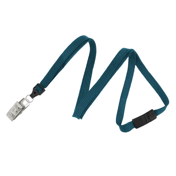 Available Same Day! These blank flat braided polyester lanyards come with... from ASI 79898 Promovision / PROMOVISION
