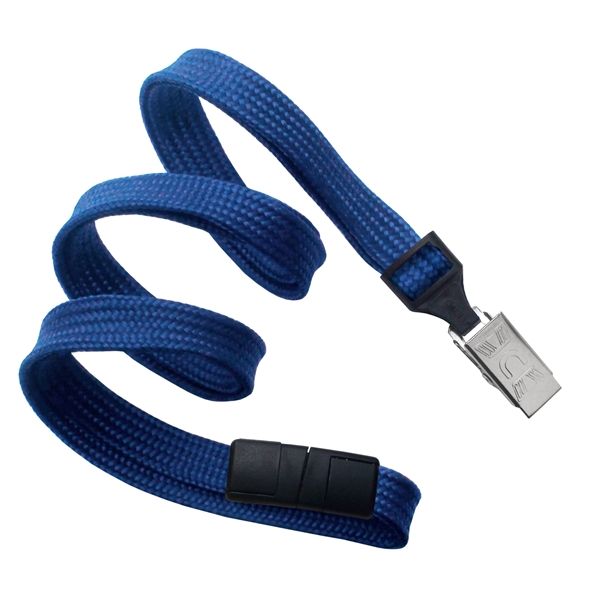 Available Same Day! These blank flat braided polyester lanyards come with... from ASI 79898 Promovision / PROMOVISION
