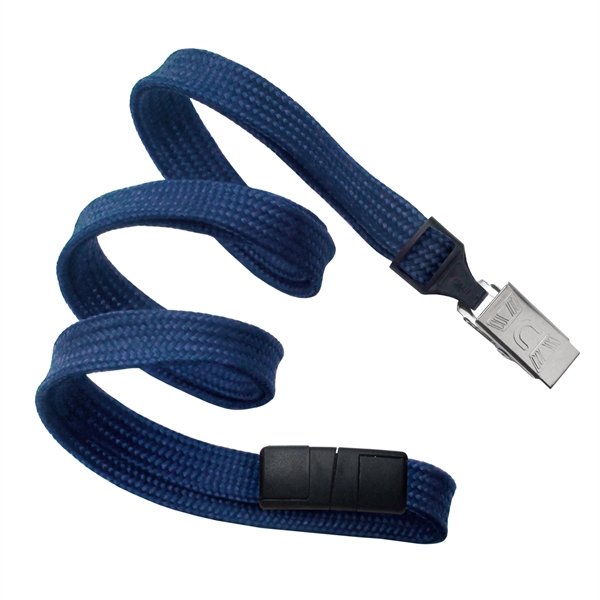 Available Same Day! These blank flat braided polyester lanyards come with... from ASI 79898 Promovision / PROMOVISION