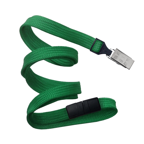 Available Same Day! These blank flat braided polyester lanyards come with... from ASI 79898 Promovision / PROMOVISION