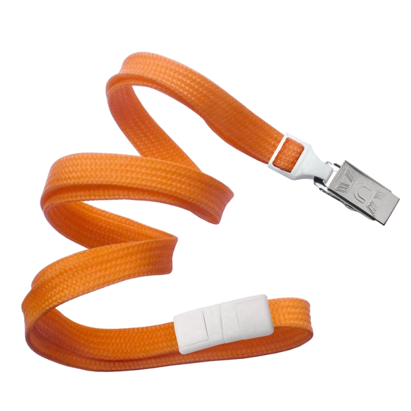 Available Same Day! These blank flat braided polyester lanyards come with... from ASI 79898 Promovision / PROMOVISION
