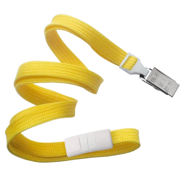 Available Same Day! These blank flat braided polyester lanyards come with... from ASI 79898 Promovision / PROMOVISION
