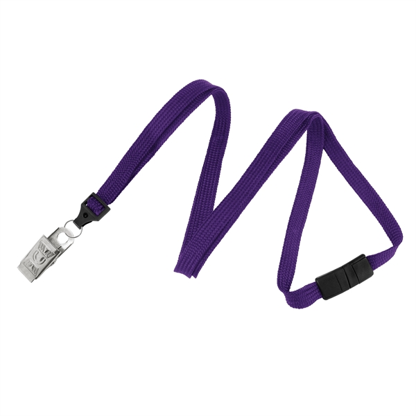 Available Same Day! These blank flat braided polyester lanyards come with... from ASI 79898 Promovision / PROMOVISION