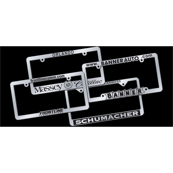 Black, Red, Blue, or Navy Blue License Plate Frame with Face... from ASI 37572 Autoplate