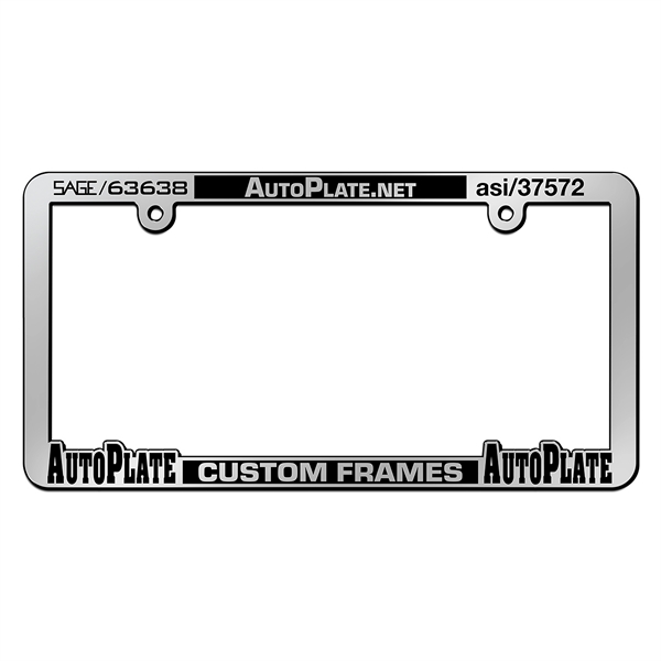 Black, Red, Blue, or Navy Blue License Plate Frame with Face... from ASI 37572 Autoplate