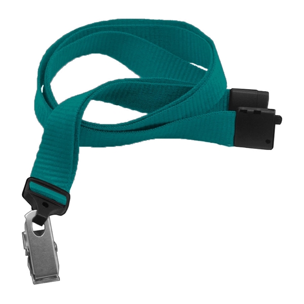 Available Same Day! These blank flat ribbed polyester lanyards come with... from ASI 79898 Promovision / PROMOVISION