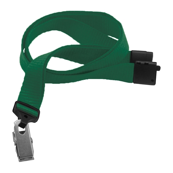 Available Same Day! These blank flat ribbed polyester lanyards come with... from ASI 79898 Promovision / PROMOVISION