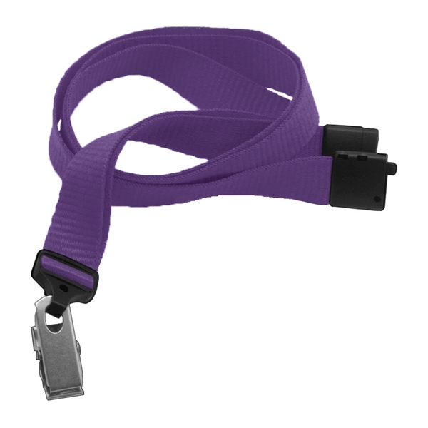 Available Same Day! These blank flat ribbed polyester lanyards come with... from ASI 79898 Promovision / PROMOVISION
