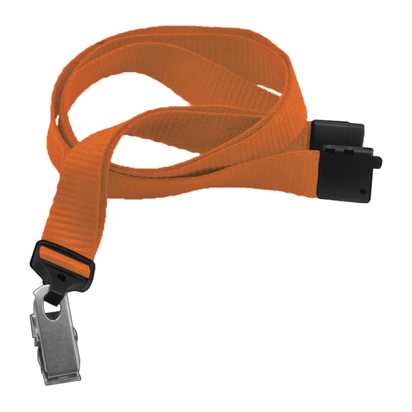 Available Same Day! These blank flat ribbed polyester lanyards come with... from ASI 79898 Promovision / PROMOVISION