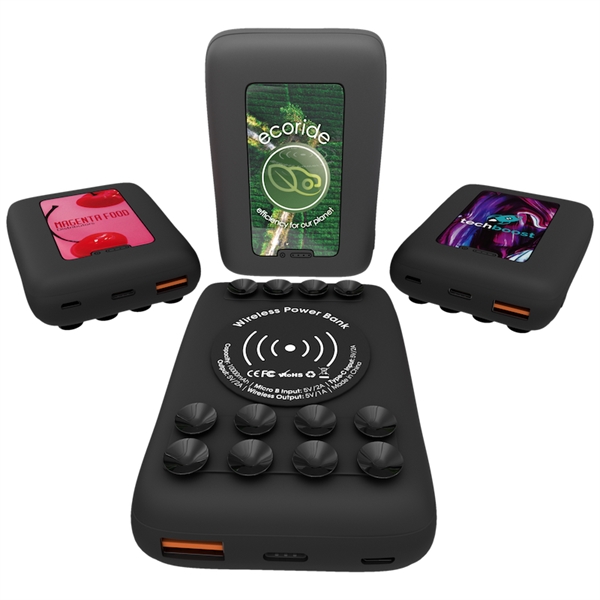 Energize brands with this compact wireless power bank that packs a... from ASI 91411 Toddy Gear