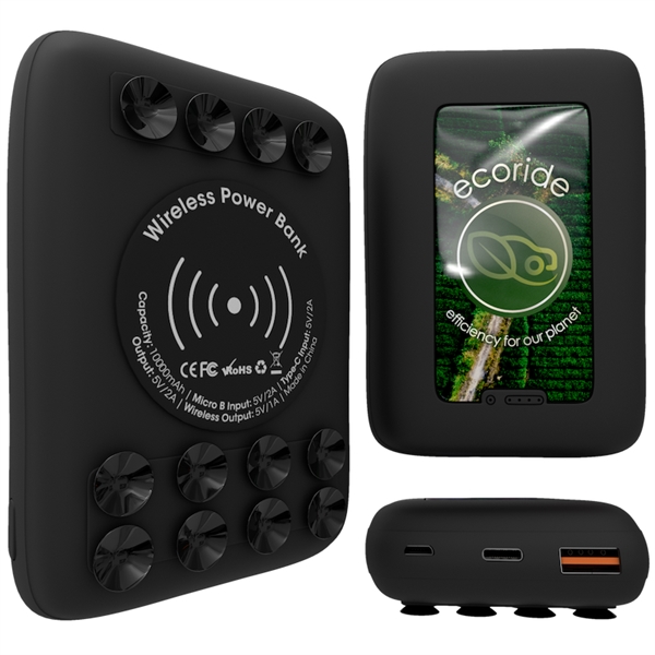 Energize brands with this compact wireless power bank that packs a... from ASI 91411 Toddy Gear