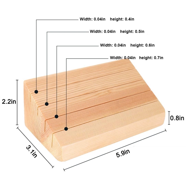 Wood playing cards holder... from ASI 72657 Active Life Promo / Apres Ski Ingrain Promo