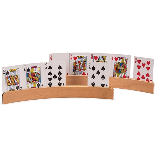 Wood playing cards holder... from ASI 72657 Active Life Promo / Apres Ski Ingrain Promo