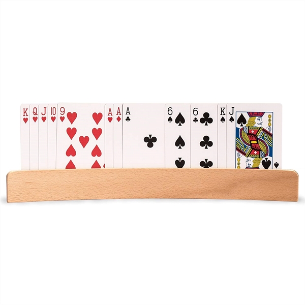 Wood playing cards holder... from ASI 72657 Active Life Promo / Apres Ski Ingrain Promo