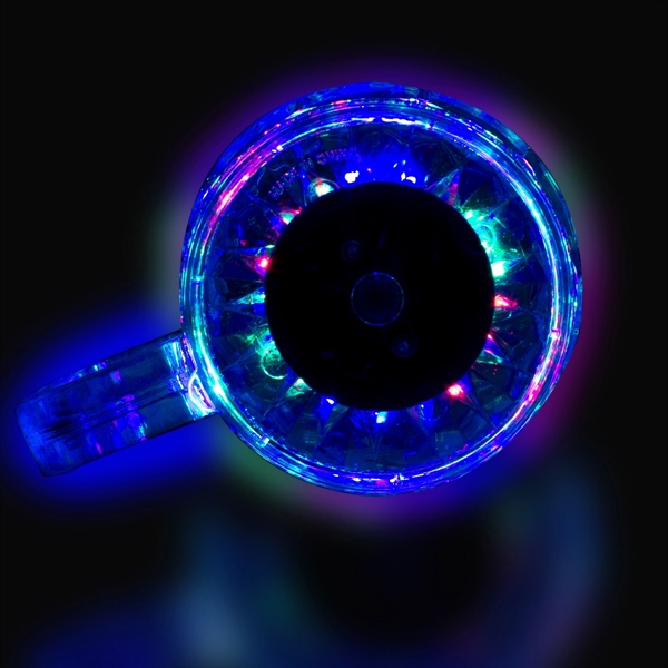 16 oz. clear plastic drink stein with built-in multi-colored LED lights.... from ASI 42016 Brighter Promotions Inc