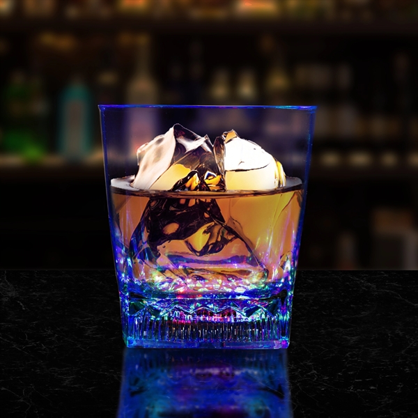 10 oz. clear rocks glass with a square bottom and six... from ASI 42016 Brighter Promotions Inc / Chemical Light™ Liquid Light