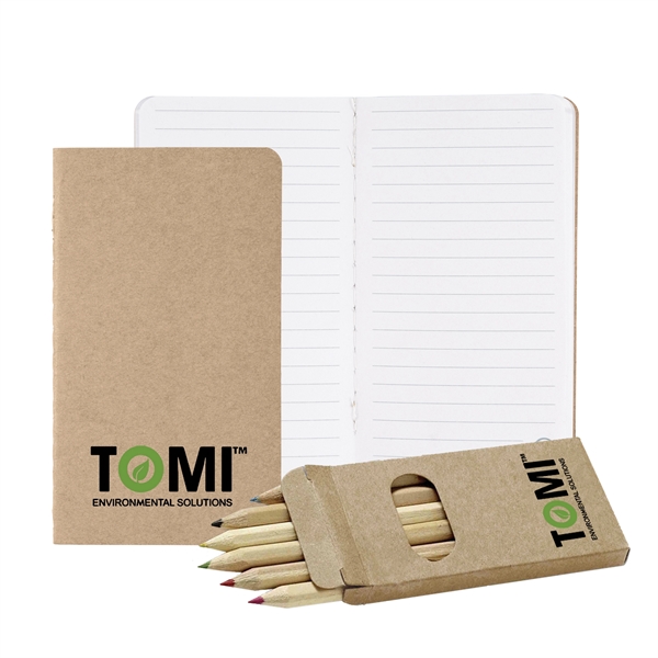 3" x 5" mini notebook made of post-consumer paper in a... from ASI 63549 Jornik Manufacturing Corp / Jornik