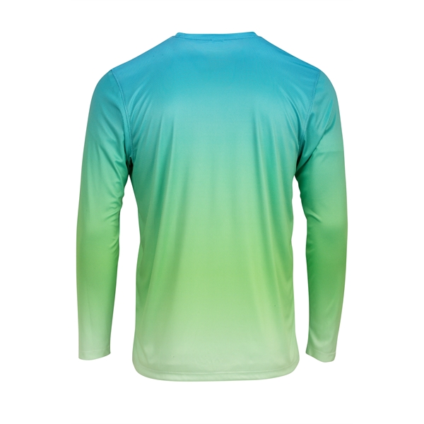 Barbados two colored gradient long sleeve tee with UPF 50+ protection.... from ASI 85988 Century Place Apparel