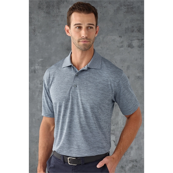 Men's Dakota Striated Heather Short Sleeve Polo with SRT-Snag Resistant Technology.... from ASI 85988 Century Place Apparel