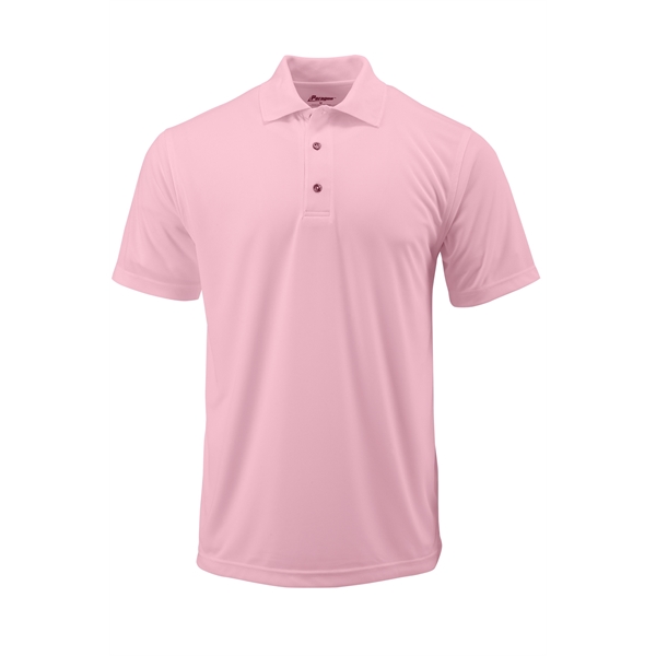 Men's Saratoga Performance Mini Mesh Polo comes with flat collar, double-stitched... from ASI 85988 Century Place Apparel