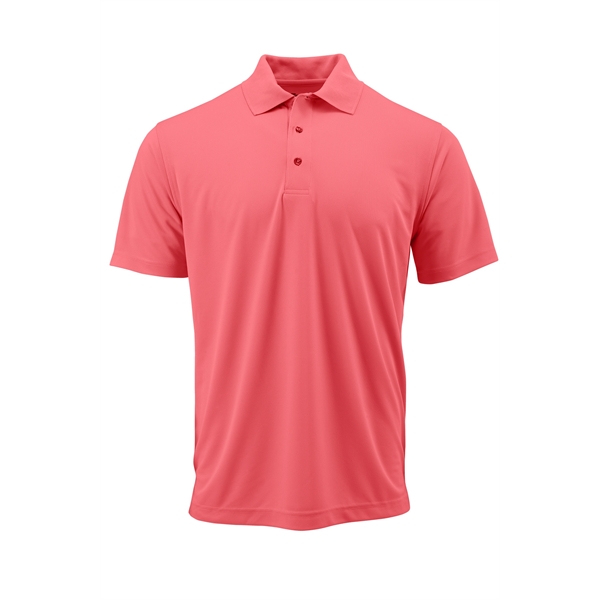 Men's Saratoga Performance Mini Mesh Polo comes with flat collar, double-stitched... from ASI 85988 Century Place Apparel