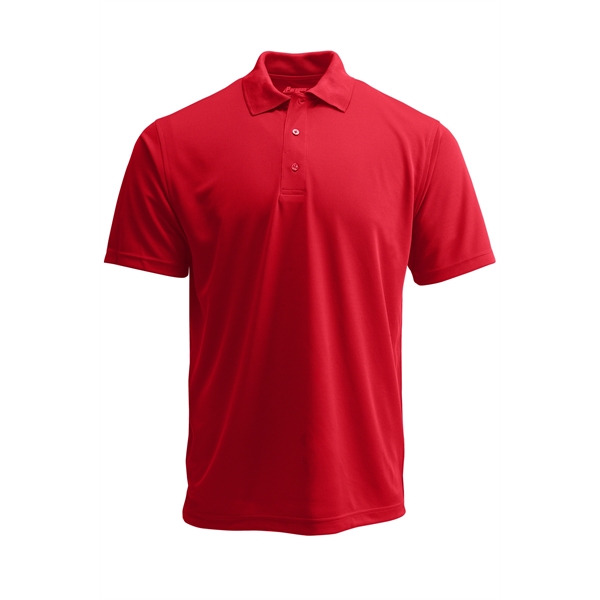 Men's Saratoga Performance Mini Mesh Polo comes with flat collar, double-stitched... from ASI 85988 Century Place Apparel