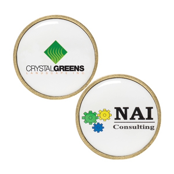 Ball marker made of metal measuring 1" and available in silver... from ASI 38120 Ball Pro / Diversified Quality Kitchenware