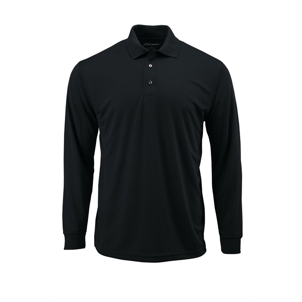 Men's Prescott Performance Long Sleeve Mini Mesh Polo with 30+ UPF... from ASI 85988 Century Place Apparel