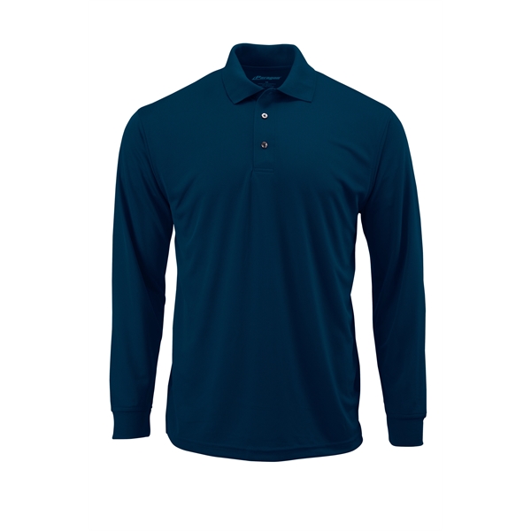 Men's Prescott Performance Long Sleeve Mini Mesh Polo with 30+ UPF... from ASI 85988 Century Place Apparel