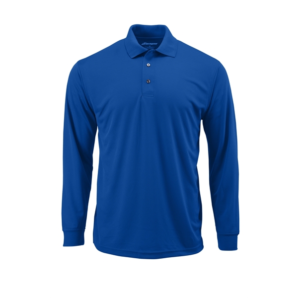 Men's Prescott Performance Long Sleeve Mini Mesh Polo with 30+ UPF... from ASI 85988 Century Place Apparel