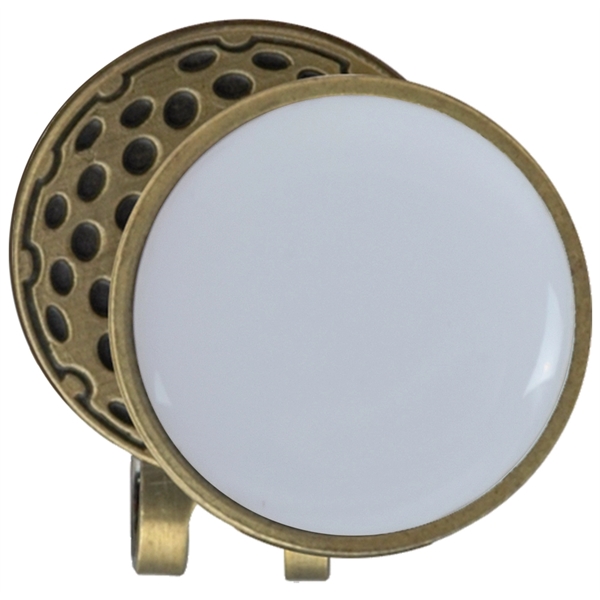Hat clip in silver or brass with a magnetic ball marker... from ASI 38120 Ball Pro / Diversified Quality Kitchenware