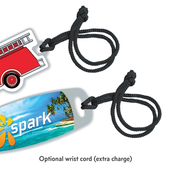 A clear, acrylic flashlight with full color plastic appliques on each... from ASI 39850 The Bentcil Company