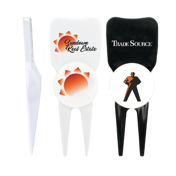 Pik golf divot tool made of sturdy plastic with a wedge... from ASI 38120 Ball Pro / Diversified Quality Kitchenware