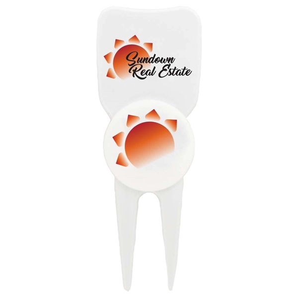 Pik golf divot tool made of sturdy plastic with a wedge... from ASI 38120 Ball Pro / Diversified Quality Kitchenware