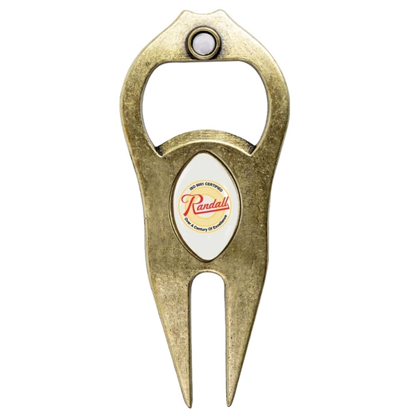 Golf divot tool featuring football shaped golf ball marker, bottle/can opener,... from ASI 38120 Ball Pro / Diversified Quality Kitchenware