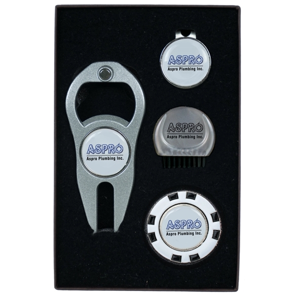 Golf tool gift set including a divot fixer, multiple ball markers,... from ASI 38120 Ball Pro / Diversified Quality Kitchenware
