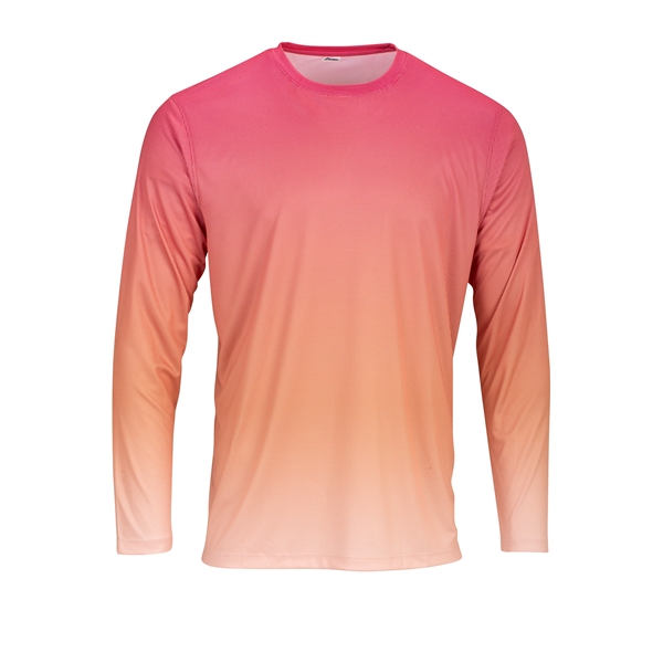 Barbados two colored gradient long sleeve tee with UPF 50+ protection.... from ASI 85988 Century Place Apparel