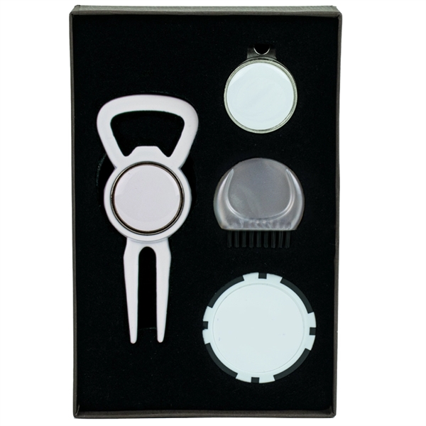 Golf tool gift set with a bottle opener divot tool, several... from ASI 38120 Ball Pro / Diversified Quality Kitchenware