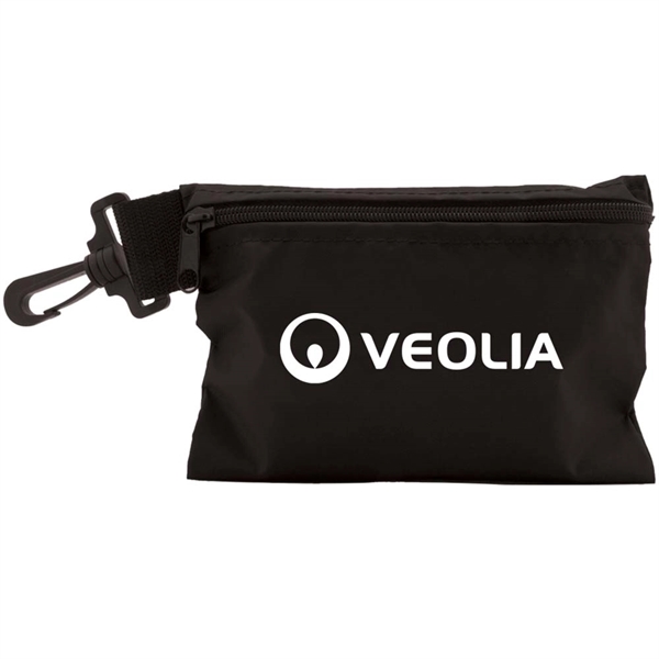 7" x 5" valuables pouch with zipper and clip-on attachment... from ASI 38120 Ball Pro / Diversified Quality Kitchenware