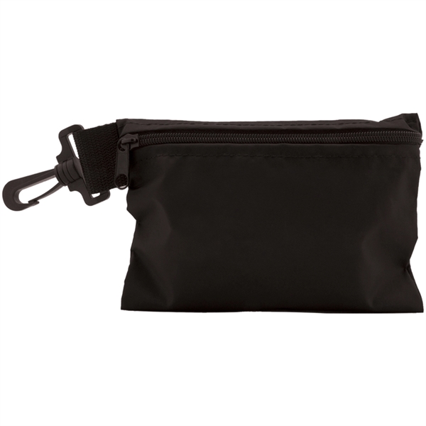 7" x 5" valuables pouch with zipper and clip-on attachment... from ASI 38120 Ball Pro / Diversified Quality Kitchenware