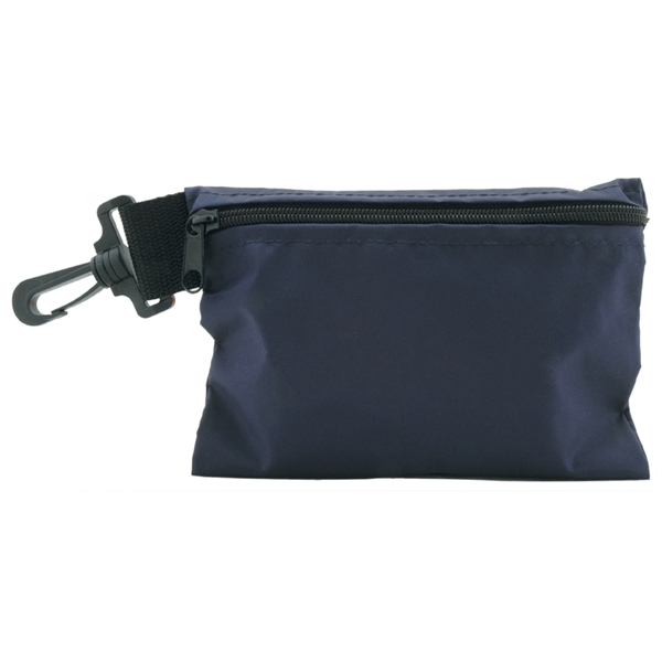 7" x 5" valuables pouch with zipper and clip-on attachment... from ASI 38120 Ball Pro / Diversified Quality Kitchenware