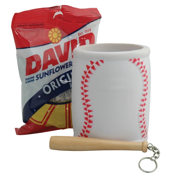 Bag of sunflower seeds and a mini wood baseball bat key... from ASI 38120 Ball Pro / Diversified Quality Kitchenware