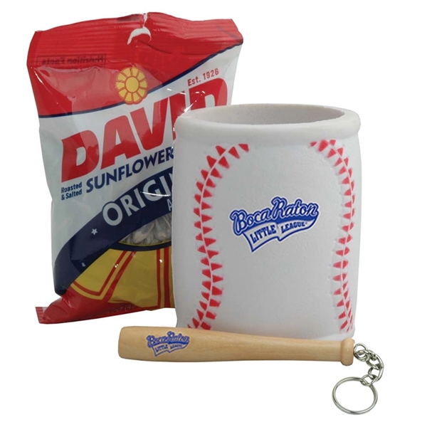 Bag of sunflower seeds and a mini wood baseball bat key... from ASI 38120 Ball Pro / Diversified Quality Kitchenware