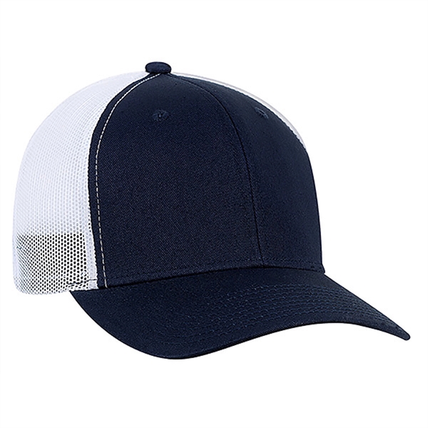 High profile, structured, 6-panel, 100% cotton Trucker Cap with White Mesh.... from ASI 80129 Quake City Caps