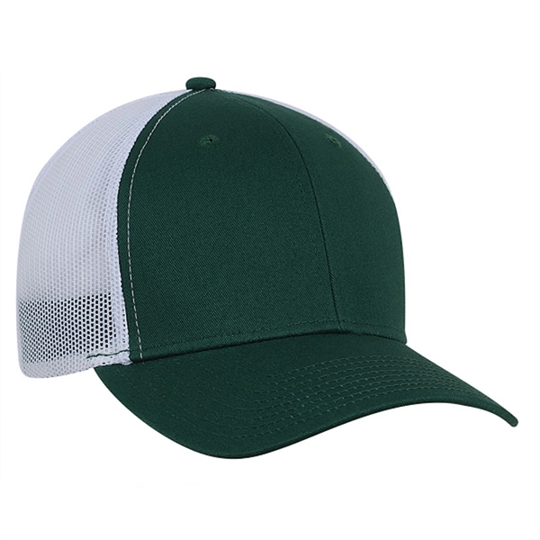 High profile, structured, 6-panel, 100% cotton Trucker Cap with White Mesh.... from ASI 80129 Quake City Caps