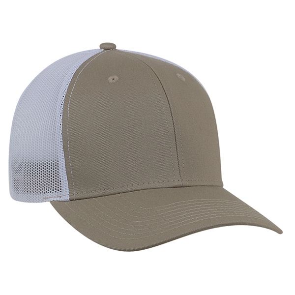 High profile, structured, 6-panel, 100% cotton Trucker Cap with White Mesh.... from ASI 80129 Quake City Caps